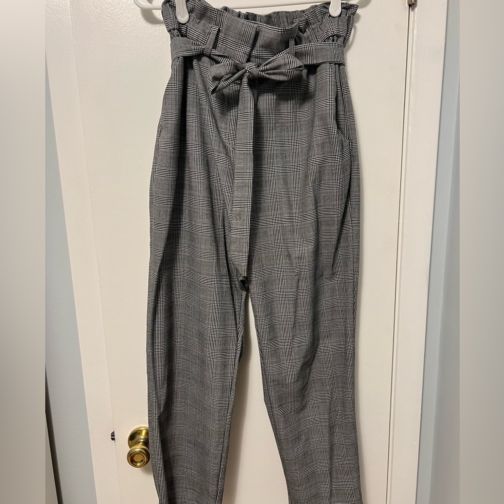 H&M trouser plaid pants